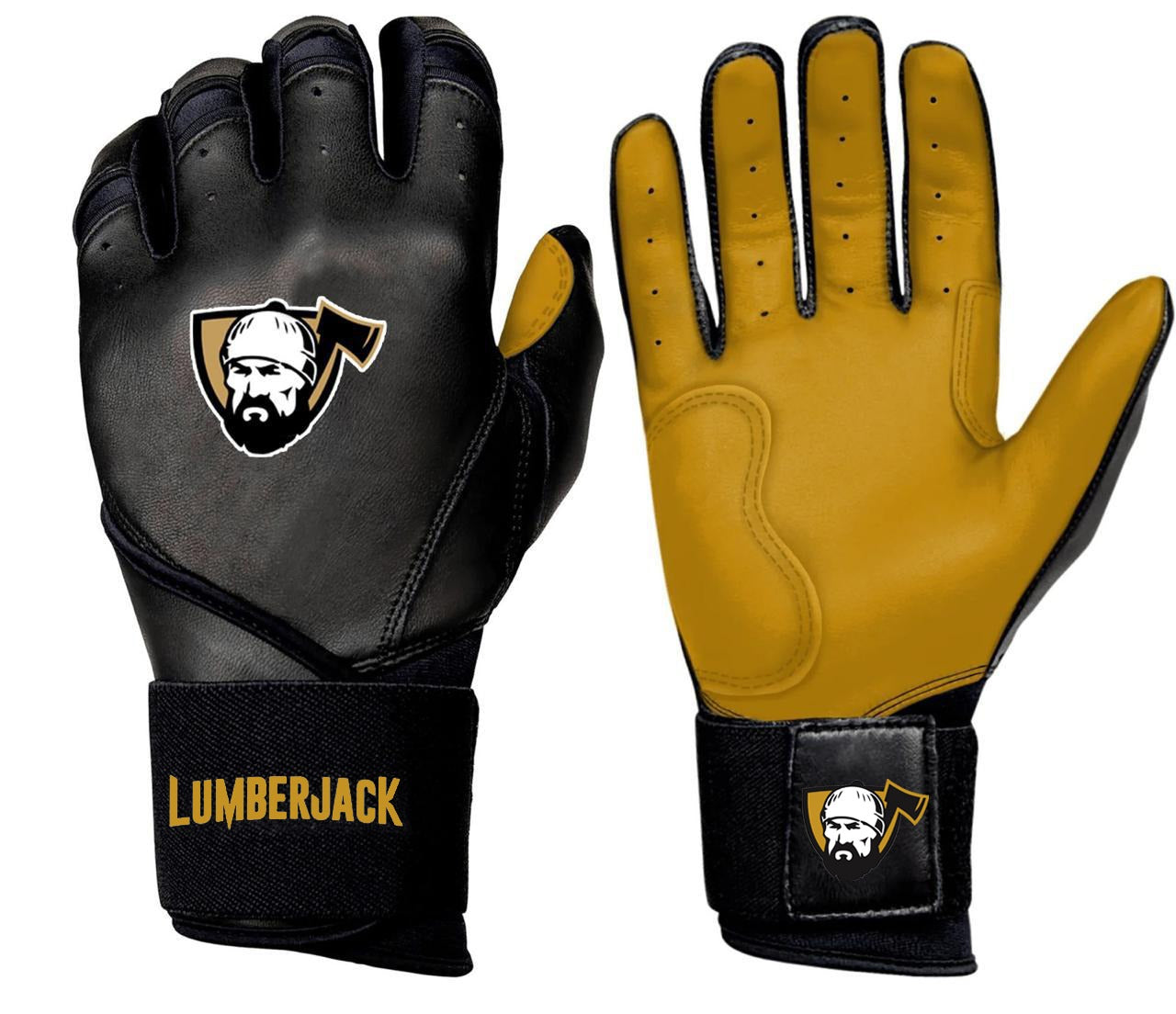 Long Cuff Batting Gloves Black