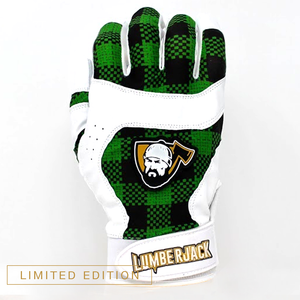 Batting Gloves - Plaid Green