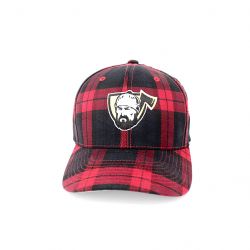 canadian-baseball-softball-gear-flexfit-snapback-hats-grey-black-red-plaid-lumberjack-sports